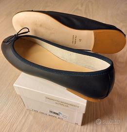 Ballerine tg.40 colore blu in nappa