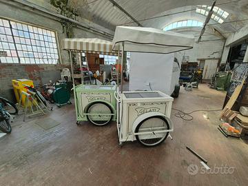 cargo bike gelateria e carretti ricondizionati 