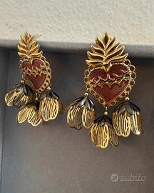 Orecchini cuore sacro