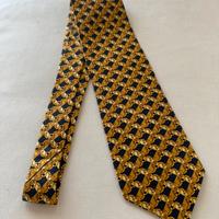 Cravatta seta Enrico Coveri Vintage Nos giallo