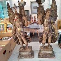 Statue in legno ,Angeli.