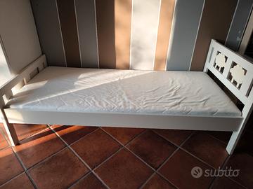 letto ikea kritter con materasso 