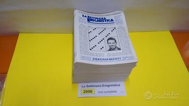 LA SETTIMANA ENIGMISTICA, anno 2006, NON compilati