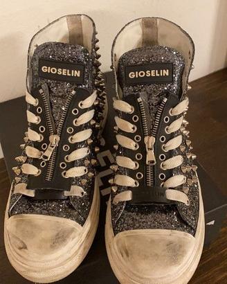 GIOSELIN NERE GLITTER E BORCHIE - 40
