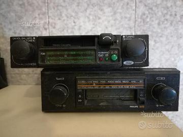 Auto radio vintage Anni 80 Philips 648 Autovox 738