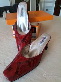 Scarpa rossa Valleverde tg 39 rossa tacco 55