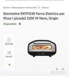 forno per pizza a casa 2000w