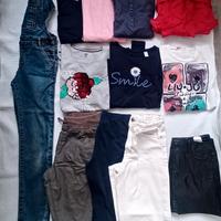 Lotto 12 capi autunno inverno bambina 8/10 anni