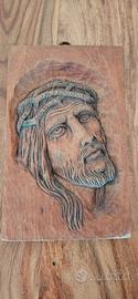 Quadro scultura in legno intagliato