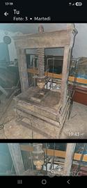 rarissimo torchio in legno da tipografo