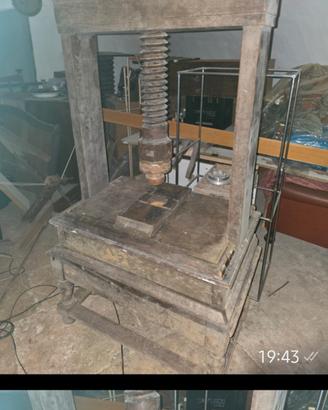 rarissimo torchio in legno da tipografo