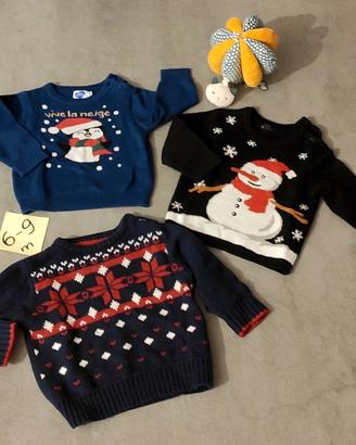 maglioni Natale, 6-9 mesi