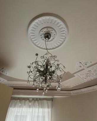 Lampadario moderno 6 luci con cristalli