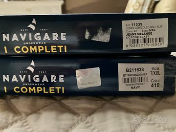 NAVIGARE Intimo uomo maglietta e slip