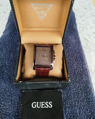 Orologio GUESS Chrono Uomo Acciaio e Pelle 