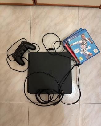Playstation 4 slim con controller e 6 giochi