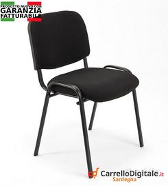 Sedie Conferenza - sedie attesa Impilabili tessuto