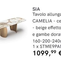 tavolo effetto marmo 