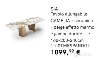 tavolo effetto marmo 