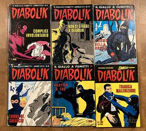 Fumetti Diabolik 6 albi
