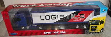 TRUCK MAN TGX XXL LOGISTICS SERVICE, 1/64 WELLY