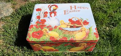 scatola in latta  colomba Battistero 