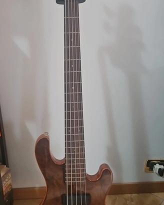 Basso Elettrico 5 Corde Cort Rhitimic V Jeff Berli