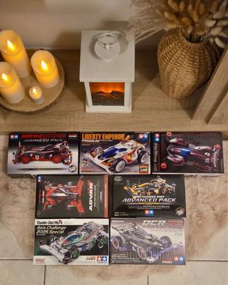 Lotto di 6 Nuove Mini 4WD Tamiya RARE e SPECIALI