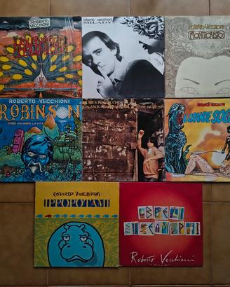 8 Lp ROBERTO VECCHIONI dischi musica italiana