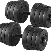 Set Palestra Casa: Manubri 30kg + Push-up