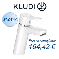 Rubinetto bagno in ceramica Kludi Pure&Easy Bianco