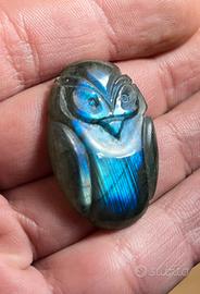Cabochon - Gufo in labradorite