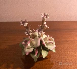 cestino di fiori Capodimonte piccolo