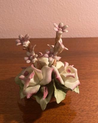 cestino di fiori Capodimonte piccolo