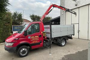 Iveco Daily 35 Ribaltabile trilat + Gru Fassi F38