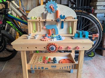 Banco lavoro bambini in legno