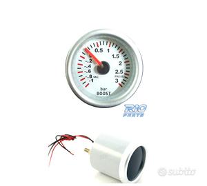 OROLOGIO PRESSIONE TURBO SFONDO BIANCO ILLUMINATO