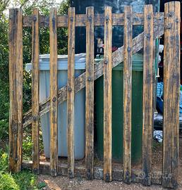 Cancello in castagno