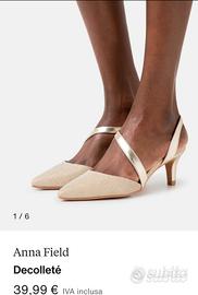 décolleté  oro Anna Field size 38 
NUOVE 