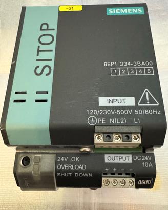 Alimentatore stabilizzato 24Vdc Siemens Sitop 6EP1