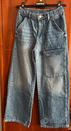 JEANS bambino ZARA CARGO CON TASCA 10 anni