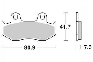 Pastiglie freno Honda CH CR MTX XR - SBS 129HF