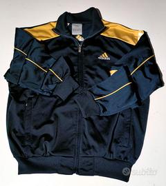 Felpa Adidas Blu Gialla - 14 Anni - Unisex Ottime