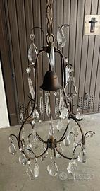 Lampadario gocce cristallo