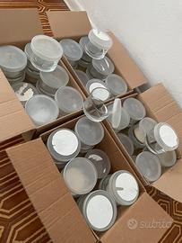 Lotto 48 Coppette in Vetro - 100g, 4 scatole da 12