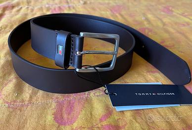 Tommy Hilfiger Cintura in pelle Delton logo 95 cm