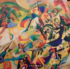 QUADRO COLORATO IN TELA