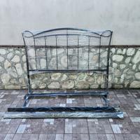 Letto ferro in battuto + rete a doghe – Come nuovo