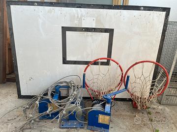 Impianto basket sollevabile