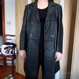 Giacca lunga in vera pelle TG M